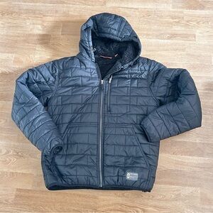 Free Country Men's Black Quilted Puffer winter Jacket